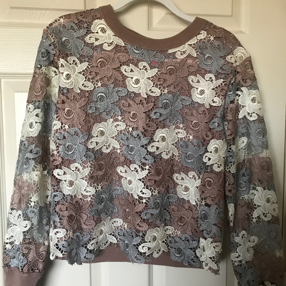 Size medium lace sweater
